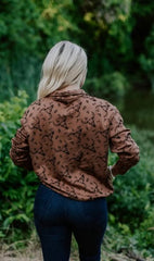 Velvet Branded Cow Skull Sweatshirt