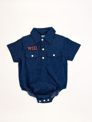 Cowboy UP Midnight Onesie- Shea Baby