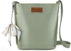 Wrangler Large Crossbody Purse with Scarves