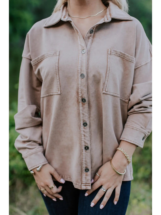 Acid Washed Shacket