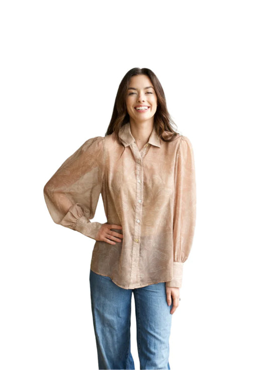 Brown Western Things Blouse