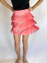 Addie Fringe Mini Skirt