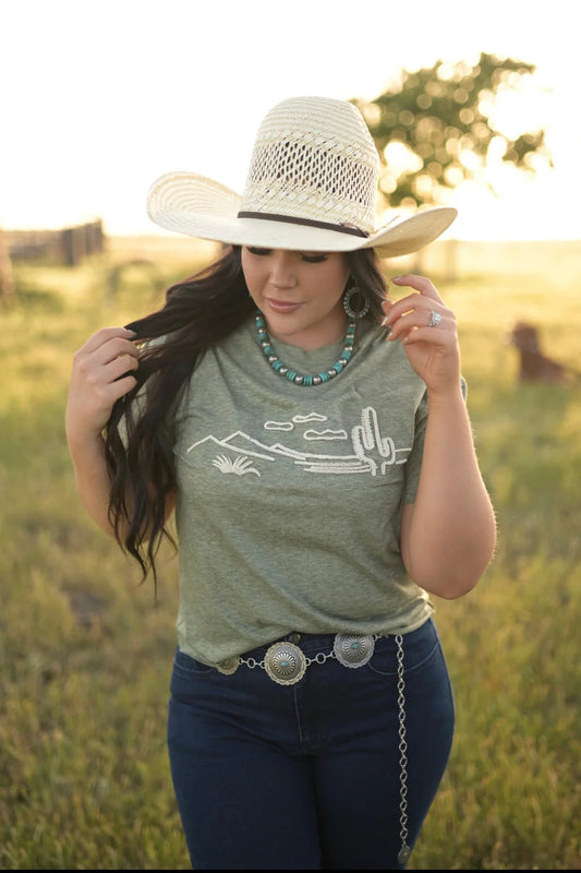 DESERT OLIVE TEE