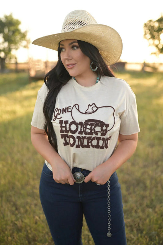 GONE HONKY TONKIN TSHIRT