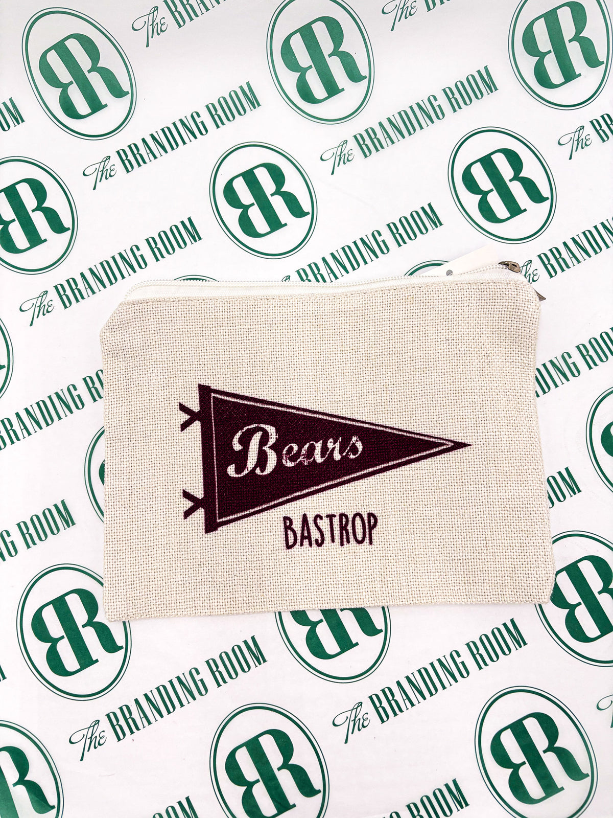 Bastrop Bear Pennant Bag: Accessory Bag