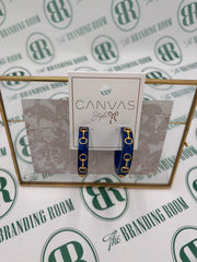 Canva Sutton Horsebit Resin Hoop Earrings