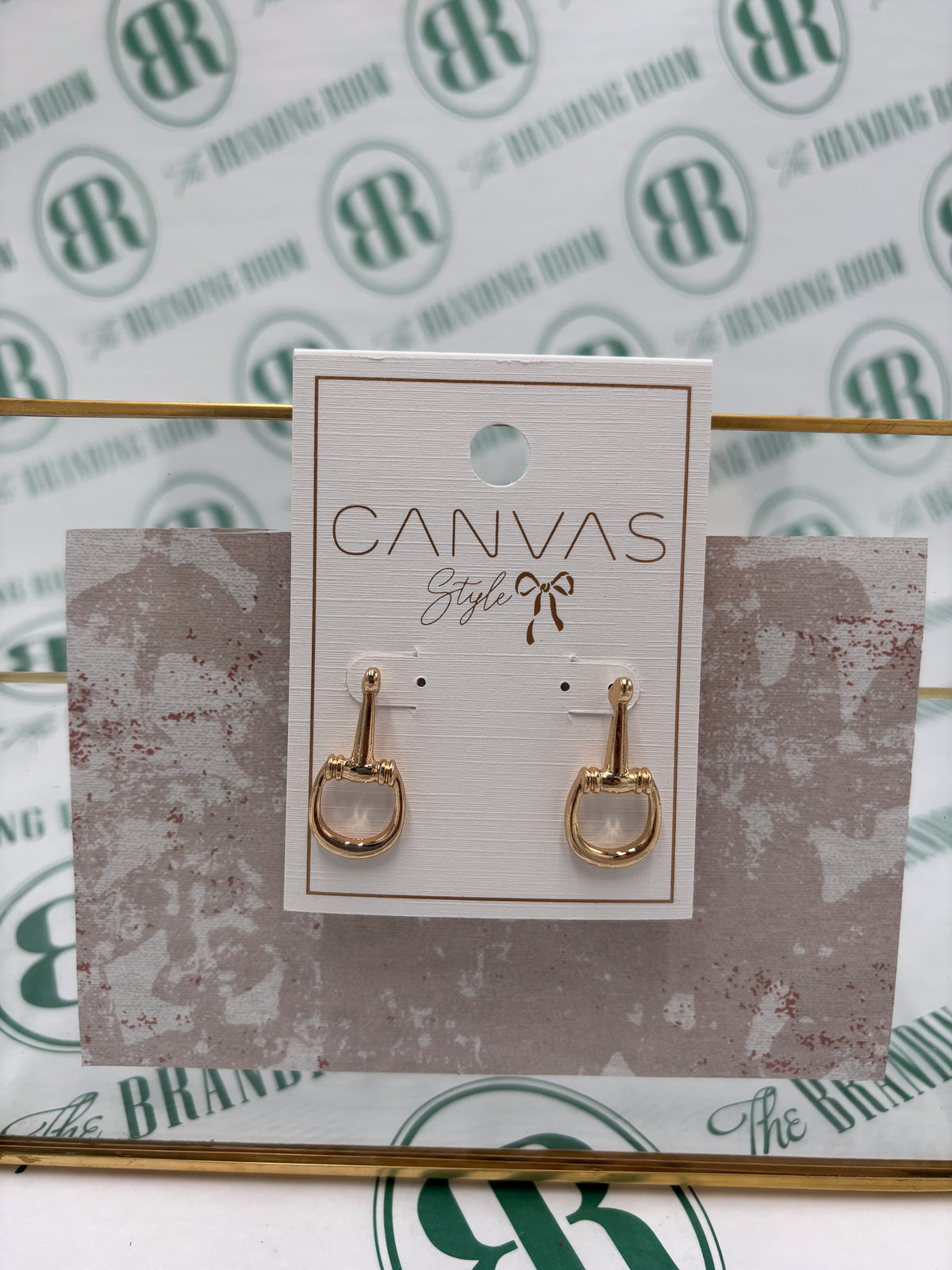 Canva Lou ann Horsebit Stud Earrings
