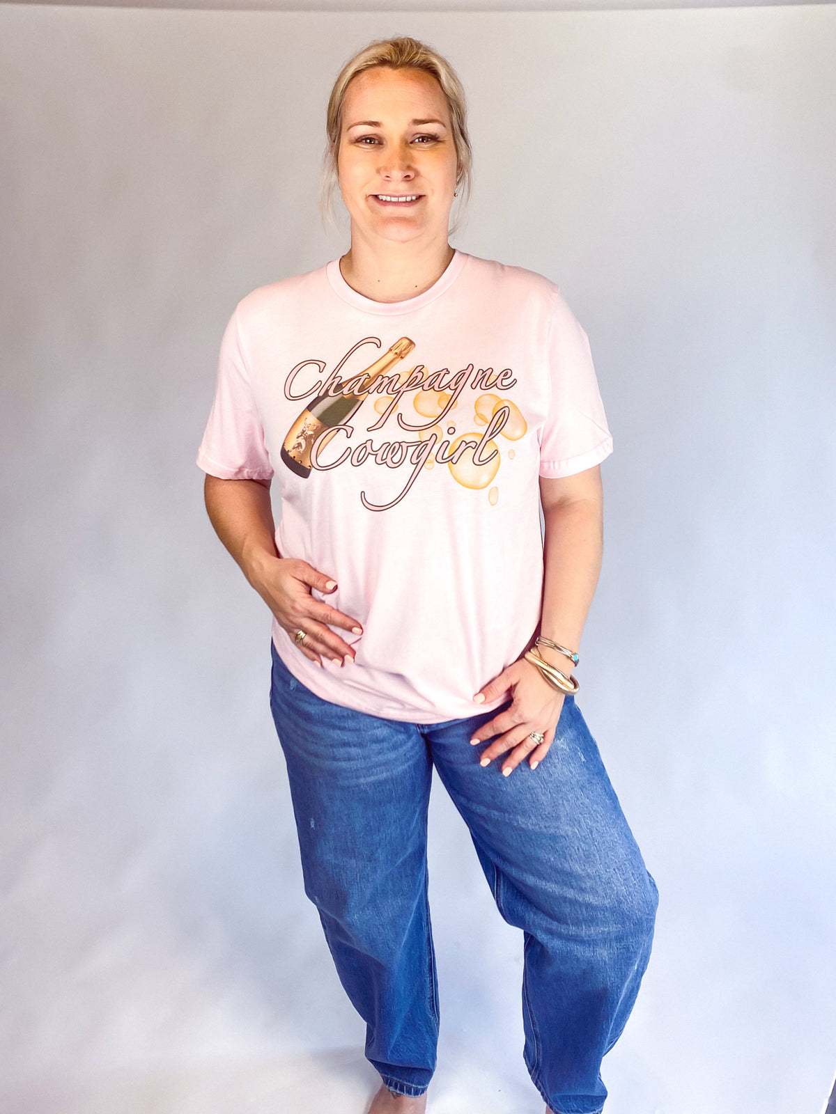 Champagne Cowgirl Tshirt