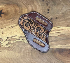 Mens Tooled Knife Sheath