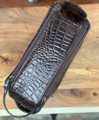Mens Crocodile Shave Bag