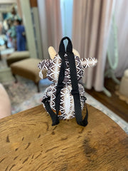 Cow Farm Pal Plush Backpack: Brown & White