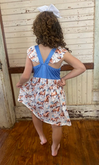Running Horse Denim Dress: Shea Baby