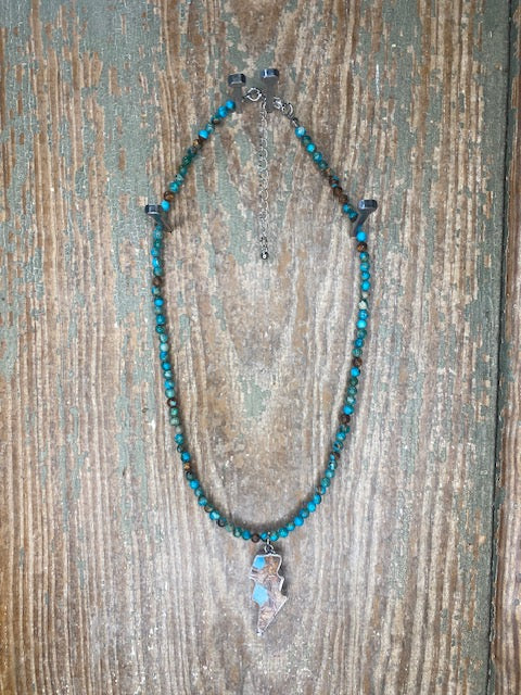 Turquoise Lightening Bolt
