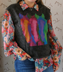 Triple Neon Horse Tee