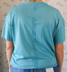 Roping Cowboy Blue Tee