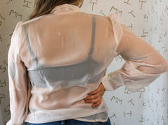 Tie Top Ivory Chiffon