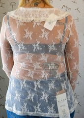 Collar Lace Top Ivory