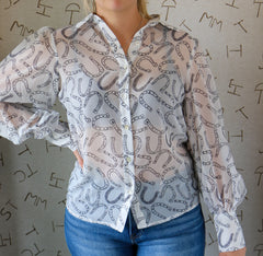 Horseshoe White Blouse