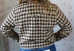 Hounds Tooth Front Tie