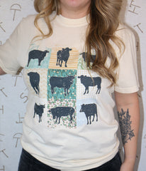 Howdy Hanny Floral Cow