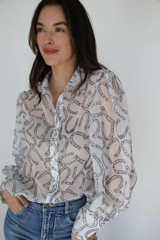 Horseshoe White Blouse