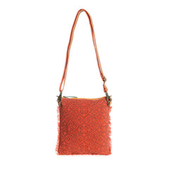 TRIPLE FORK CROSSBODY IN SCARLET