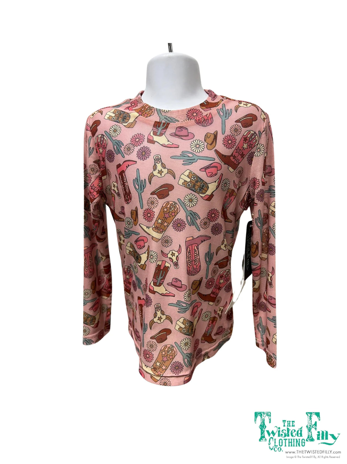 Pink Boot Youth Mesh