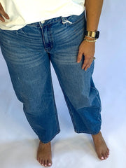 Vervet HIGH RISE MILD BARREL LEG JEANS