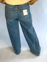 Vervet Olivia HIGH RISE SEAM DETAIL PALAZZO JEANS