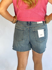 Vervet HIGH RISE WAIST CLEAN CUT A LINE SHORTS T6368