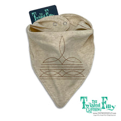 Boot Stitch Bandana Bib