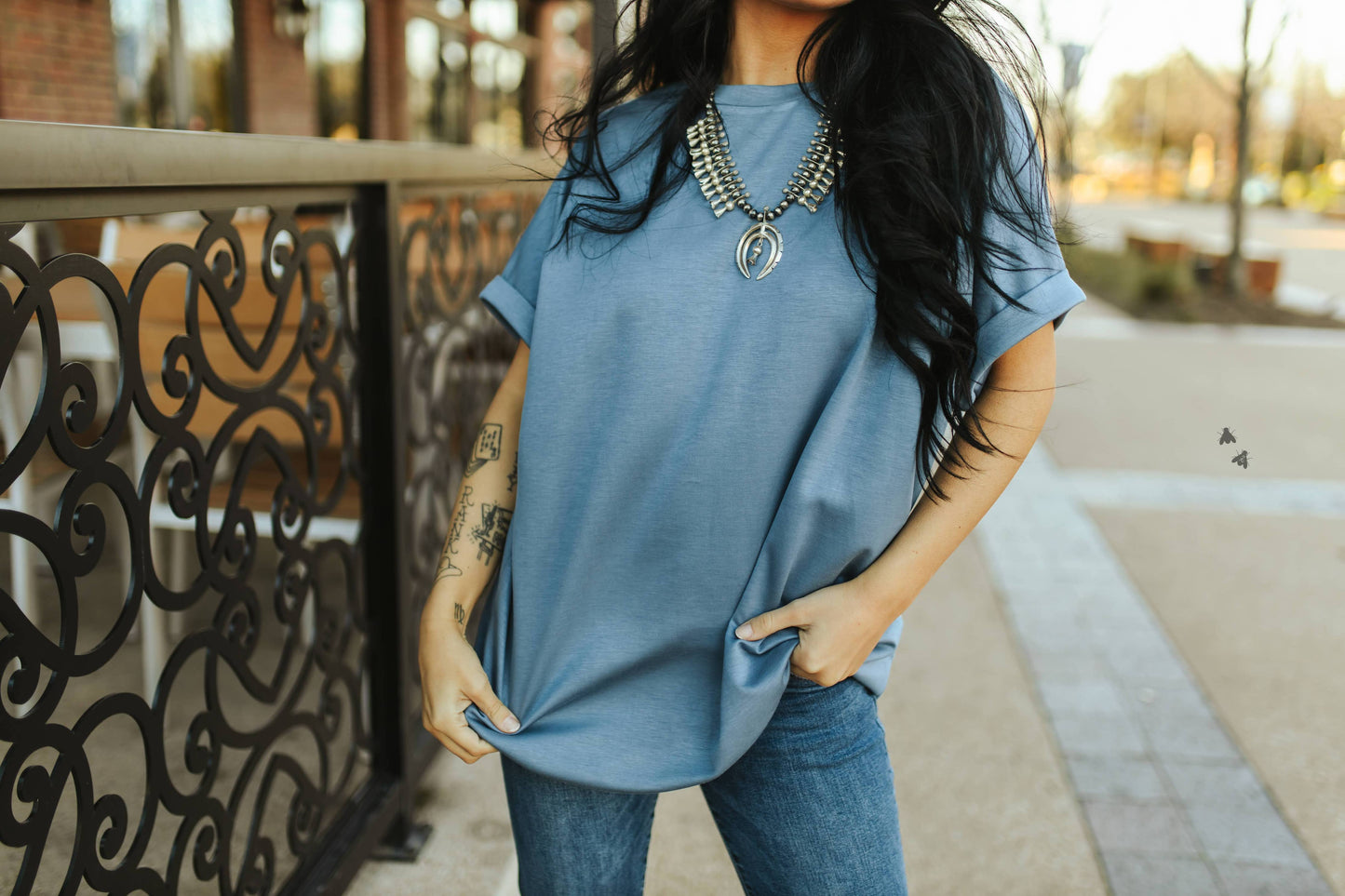 JUNE: CLOUD BASIC MOM CUFF *DENIM