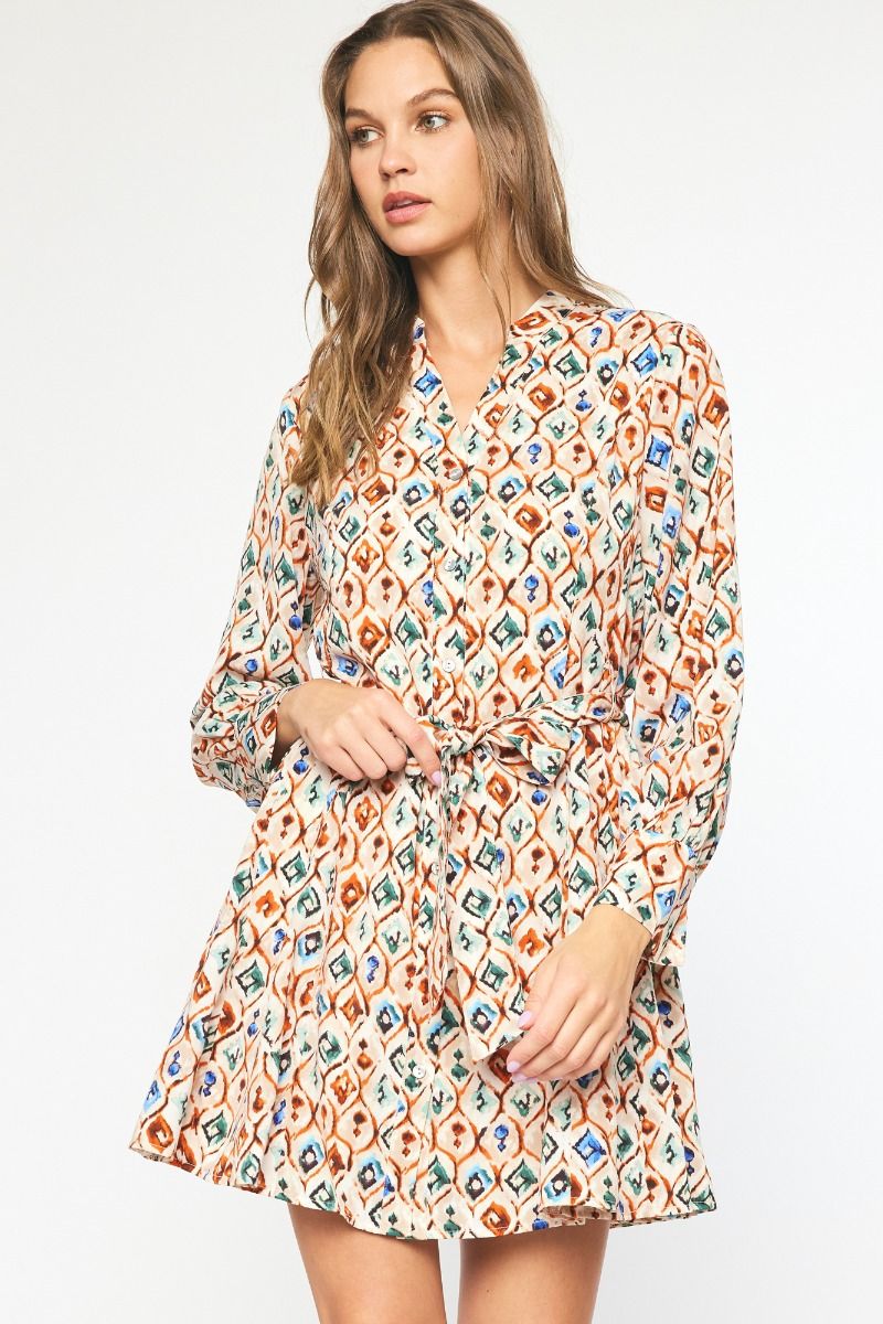 Farrah- Long Sleeve Min Dress
