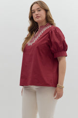 Laura Cuff Band Puff Sleeve