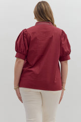 Laura Cuff Band Puff Sleeve