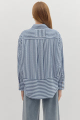 Textured Striped Pattern Chambray