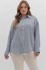 Textured Striped Pattern Chambray