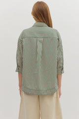Textured Stripe Pattern Shirt