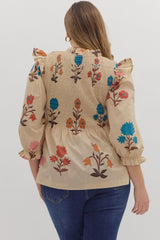 Botanical Print Top