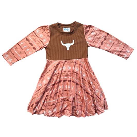 Desert Horizon Graphic Dress