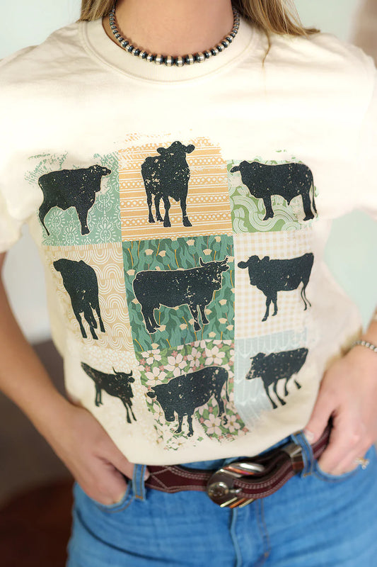 Howdy Hanny Floral Cow
