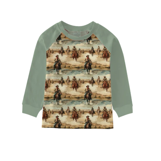 Shea Baby Sunrise Cowboy LS Tee