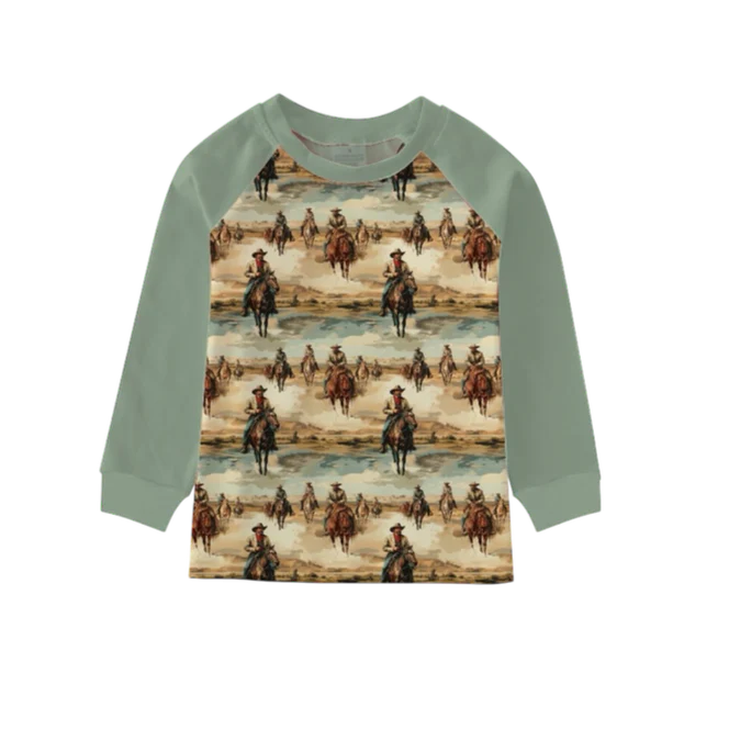 Shea Baby Sunrise Cowboy LS Tee