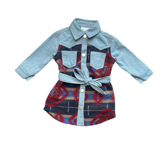 Aztec Denim Dress