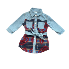 Aztec Denim Dress