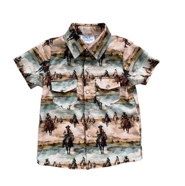 Sunrise Cowboy SS Pearl Snap Shirt